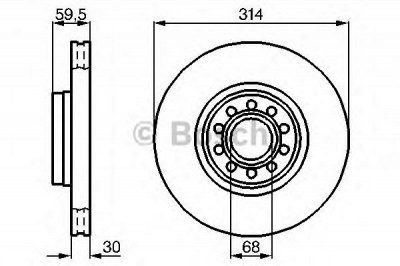 BOSCH 0986478617 -  Тормозной диск