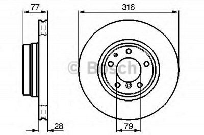 BOSCH 0986478622 -  Тормозной диск