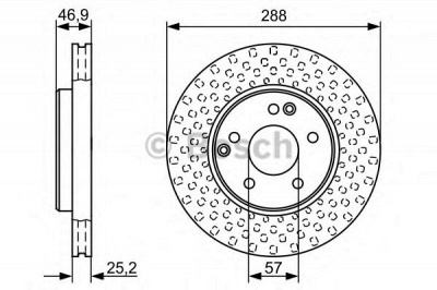 BOSCH 0986478624 -  Тормозной диск