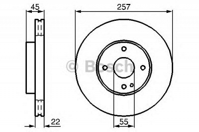 BOSCH 0986478638 -  Тормозной диск