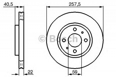 BOSCH 0986478639 -  Тормозной диск