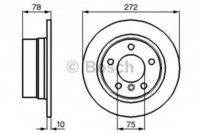 BOSCH 0986478641 - Тормозной диск
