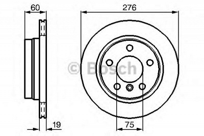 BOSCH 0986478642 -  Тормозной диск
