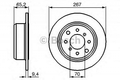 BOSCH 0986478646 -  Тормозной диск