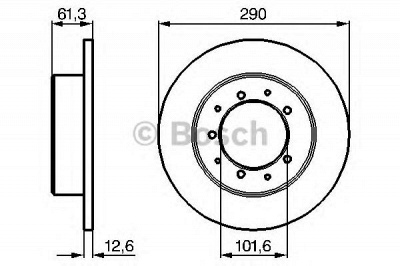BOSCH 0986478656 -  Тормозной диск