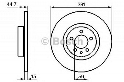 BOSCH 0986478668 - Тормозной диск