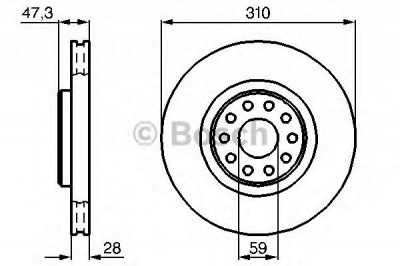 BOSCH 0986478669 -  Тормозной диск
