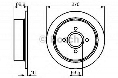 BOSCH 0986478672 - Тормозной диск