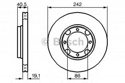BOSCH 0986478674 -  Тормозной диск