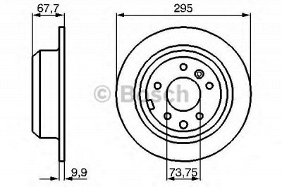 BOSCH 0986478692 -  Тормозной диск