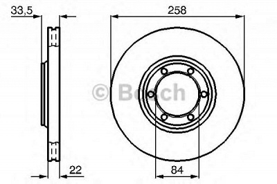BOSCH 0986478706 -  Тормозной диск