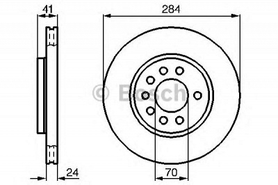 BOSCH 0986478717 -  Тормозной диск