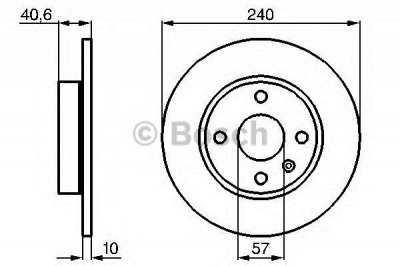 BOSCH 0986478731 -  Тормозной диск