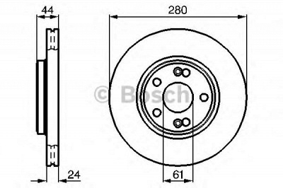 BOSCH 0986478734 -  Тормозной диск