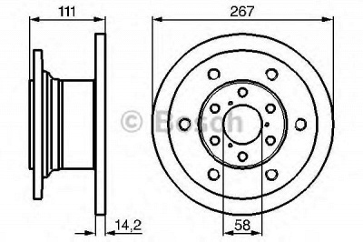 BOSCH 0986478742 -  Тормозной диск