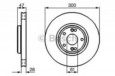 BOSCH 0986478743 -  Тормозной диск