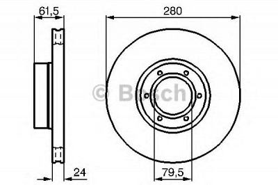 BOSCH 0986478745 -  Тормозной диск