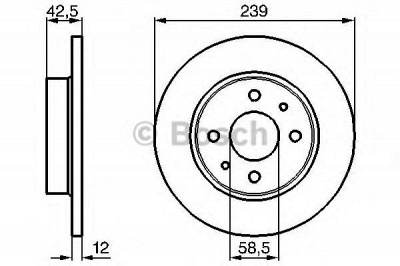 BOSCH 0986478747 -  Тормозной диск