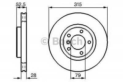 BOSCH 0986478748 -  Тормозной диск