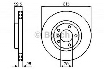 BOSCH 0986478762 -  Тормозной диск
