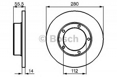 BOSCH 0986478770 -  Тормозной диск