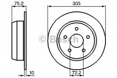 BOSCH 0986478771 -  Тормозной диск