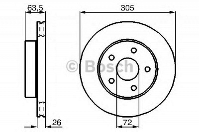 BOSCH 0986478772 -  Тормозной диск