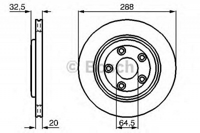 BOSCH 0986478777 -  Тормозной диск