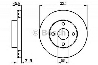 BOSCH 0986478787 -  Тормозной диск