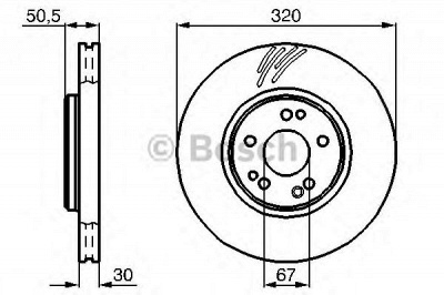 BOSCH 0986478791 -  Тормозной диск