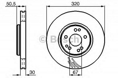 BOSCH 0986478792 -  Тормозной диск