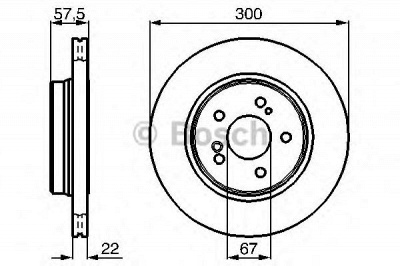 BOSCH 0986478793 -  Тормозной диск