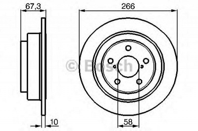 BOSCH 0986478799 -  Тормозной диск