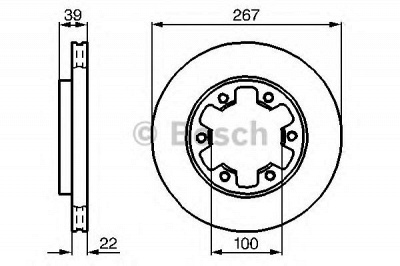 BOSCH 0986478806 -  Тормозной диск