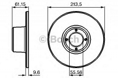BOSCH 0986478811 -  Тормозной диск