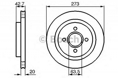 BOSCH 0986478816 -  Тормозной диск