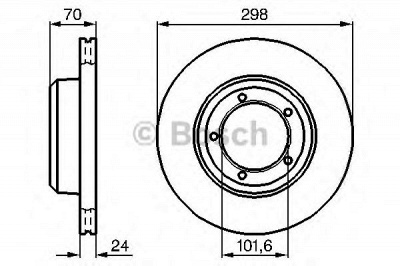 BOSCH 0986478824 -  Тормозной диск