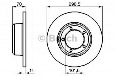BOSCH 0986478827 -  Тормозной диск