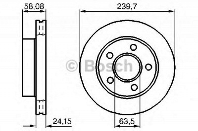 BOSCH 0986478828 -  Тормозной диск