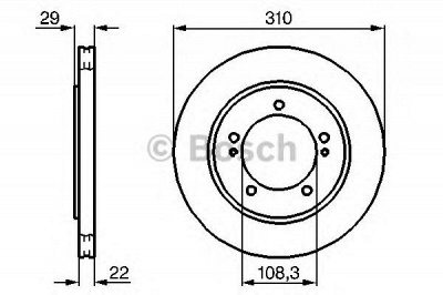 BOSCH 0986478839 -  Тормозной диск