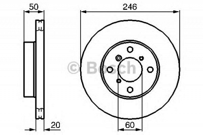 BOSCH 0986478841 -  Тормозной диск