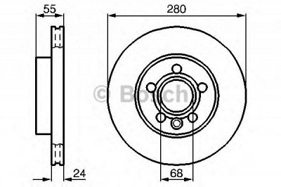 BOSCH 0986478846 -  Тормозной диск