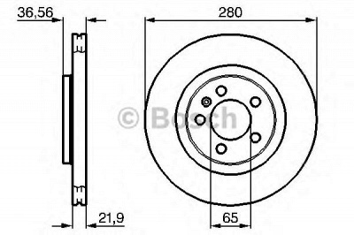 BOSCH 0986478852 -  Тормозной диск