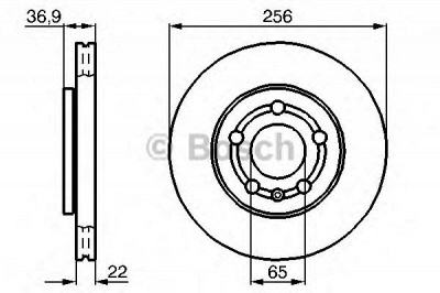 BOSCH 0986478853 -  Тормозной диск