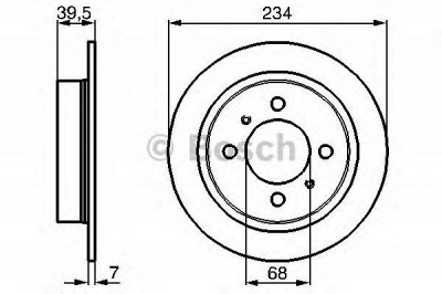 BOSCH 0986478865 -  Тормозной диск