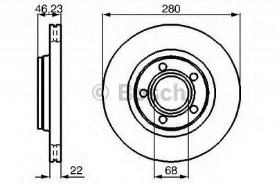 BOSCH 0986478869 -  Тормозной диск
