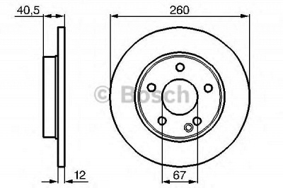 BOSCH 0986478874 -  Тормозной диск