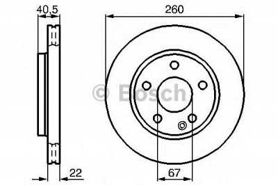 BOSCH 0986478875 -  Тормозной диск