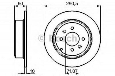BOSCH 0986478877 -  Тормозной диск