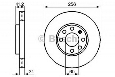 BOSCH 0986478881 -  Тормозной диск